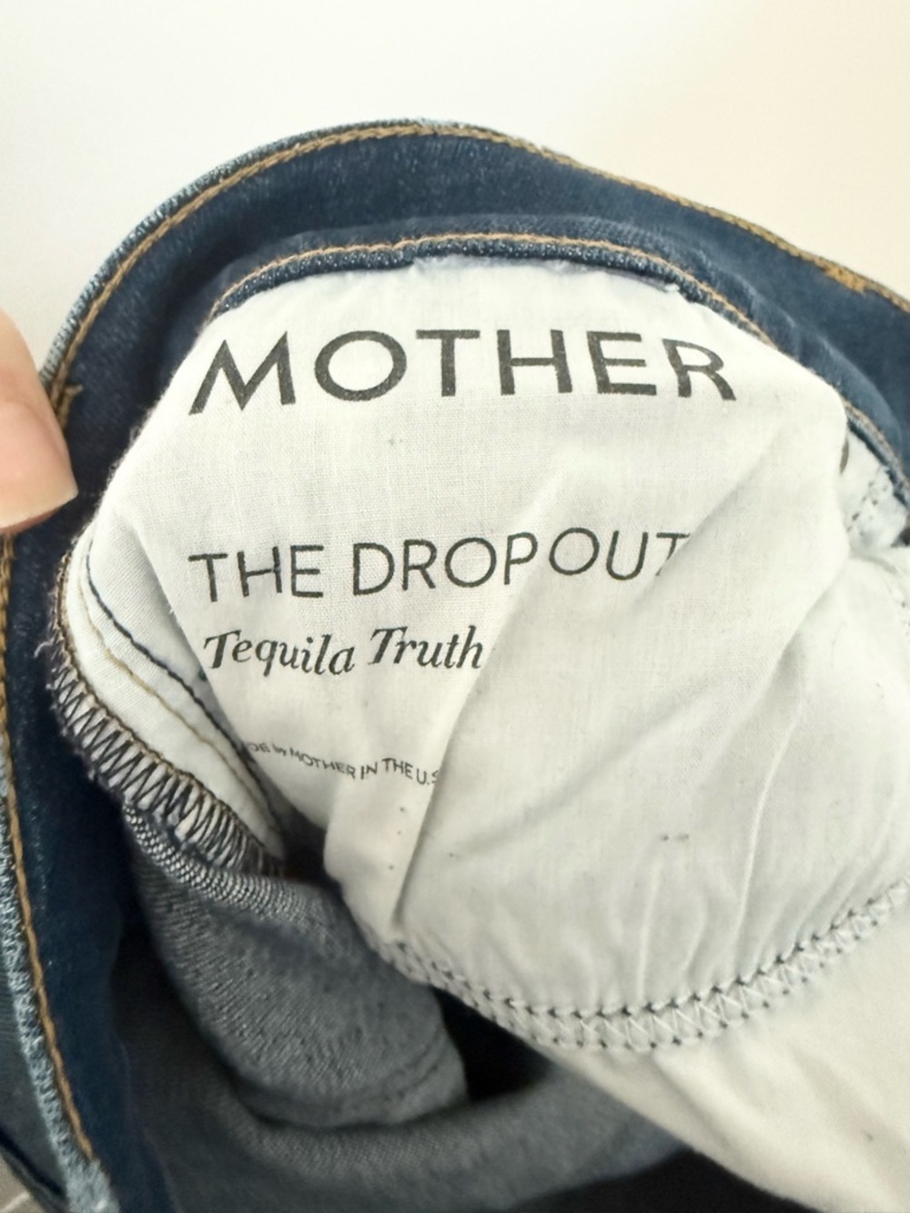 Mother The Drop Out Raw Hem Straight Jeans in Tequila Truth Size 28 - Picture 7 of 8